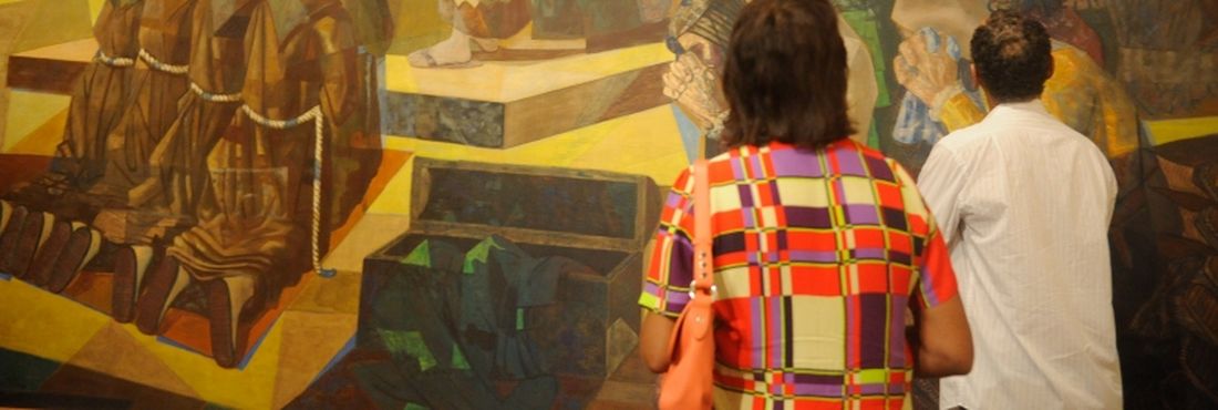 A Primeira Missa no Brasil vista Candido Portinari Exposição Quando o Brasil Amanhecia – A Primeira Missa no Brasil vista por Vítor Meireles e Candido Portinari, no Museu Nacional de Belas Artes (MNBA/Ibram).