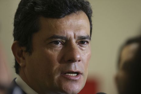 Antonio Cruz/ Agência Brasil O ministro da Justiça Sergio Moro, abre evento da SENASP e dará aula magna no DF