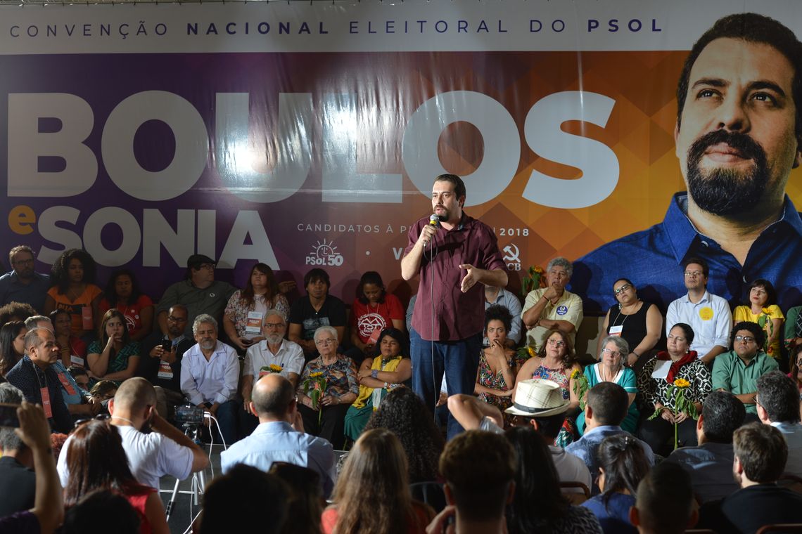 Rovena Rosa/Agência Brasil/Agência Brasil O PSOL confirmou a candidatura de Guilherme Boulos à Presidência da República, na convenção nacional que reuniu filiados do partido