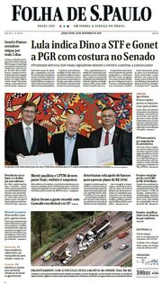 Capa do Jornal Folha de S. Paulo Edição 2023-11-28
