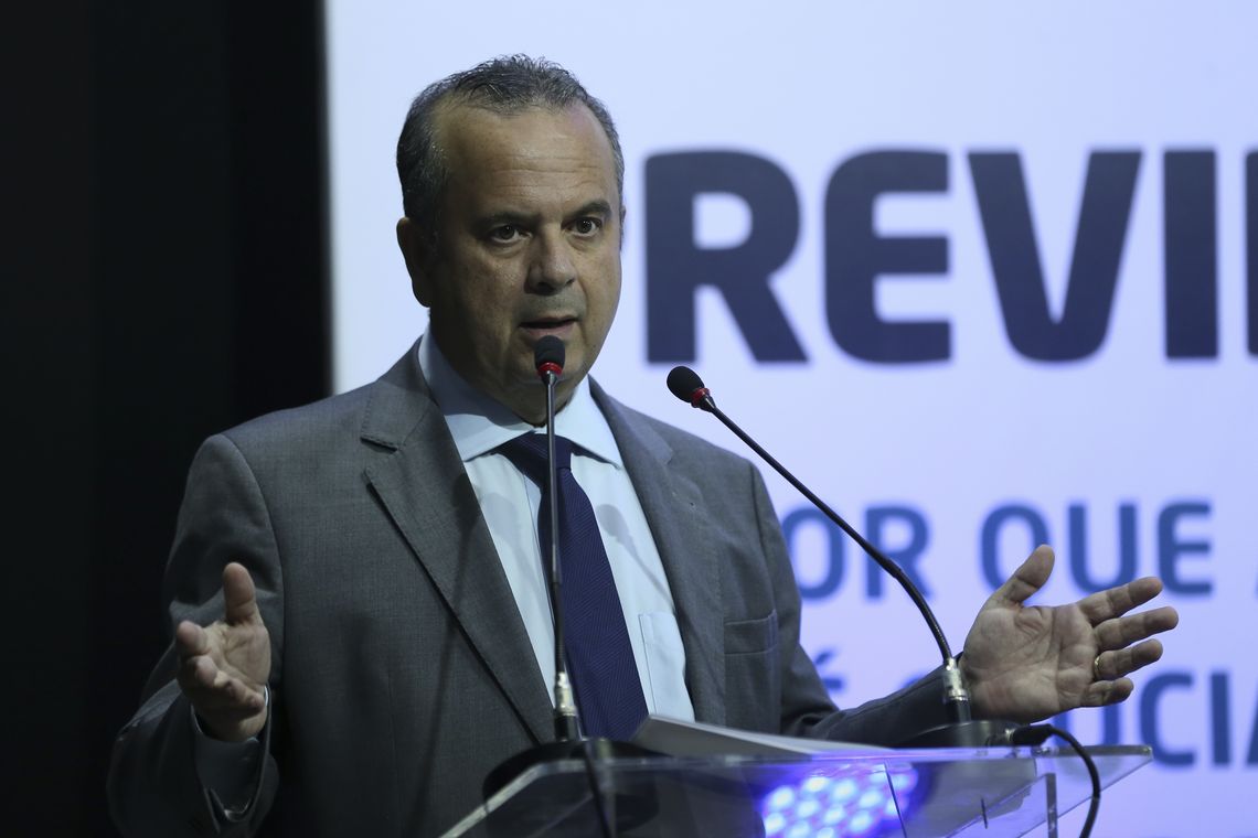 O secretário especial de Previdência e Trabalho do Ministério da Economia, Rogério Marinho, fala na abertura do seminário Previdência: por que a reforma é crucial para o futuro do paÃs?