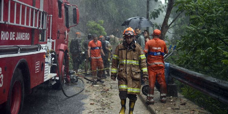 Chuva causa destruição na cidade do Rio de Janeiro. Foto: Reprodução Internet