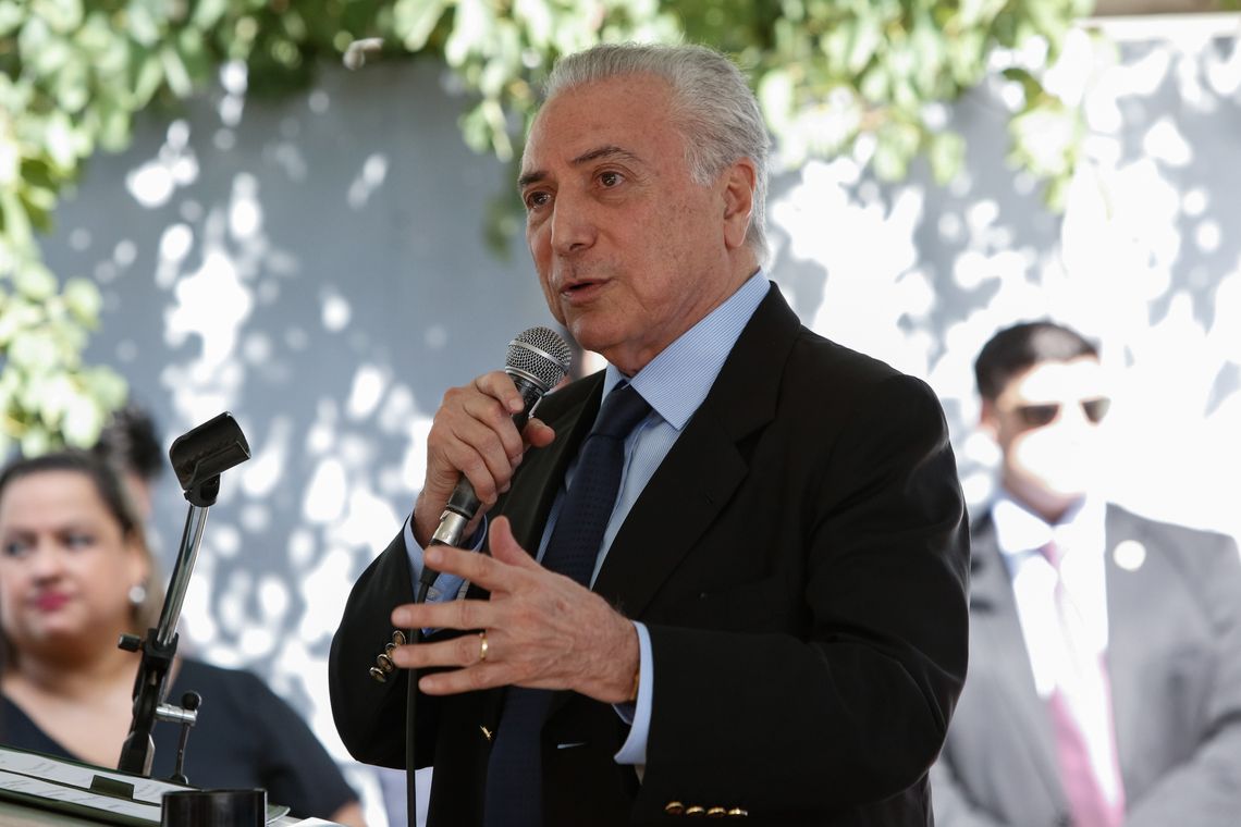Alan Santos/PR Presidente Michel Temer discursa na inauguração do Hospital Notre Dame, em Barretos (SP).