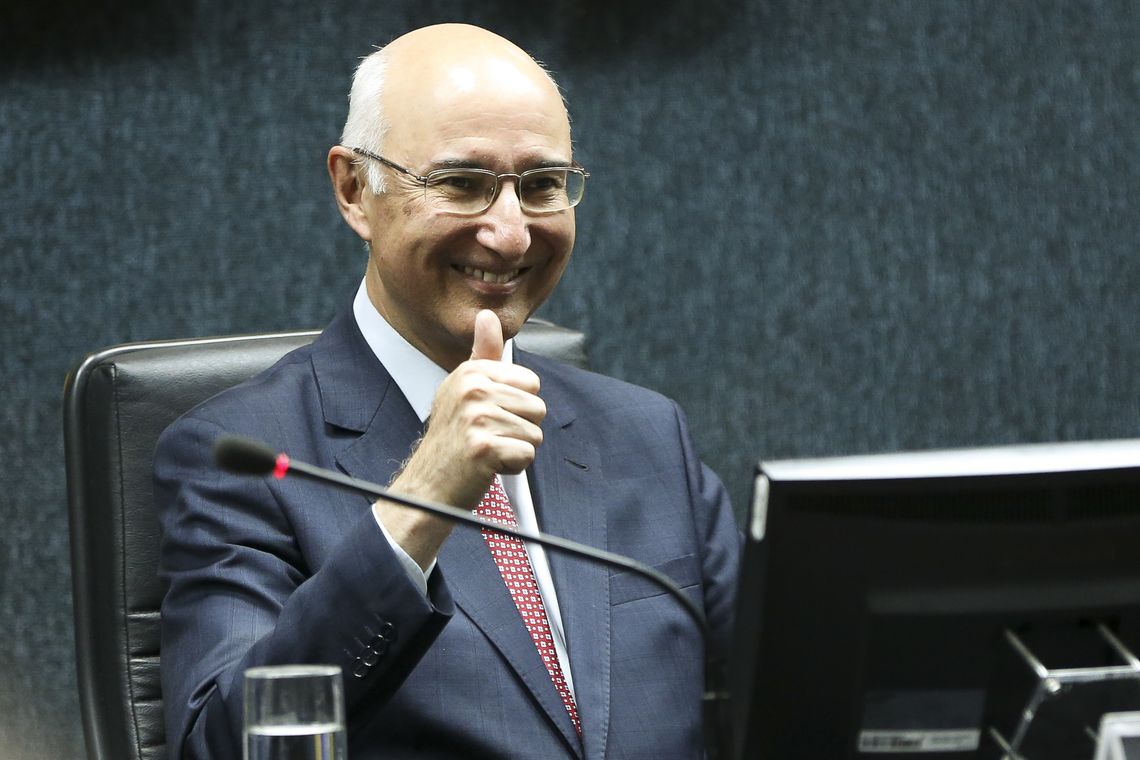 Marcelo Camargo/Agência Brasil Brasília - O presidente do TST, Yves Gandra, durante a posse dos dois novos conselheiros ministro do TST Aloysio Corrêa da Veiga e o advogado André Luis Guimarães Godinho (Marcelo Camargo/Agência Brasil)