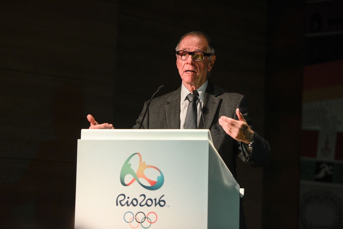 Tomaz Silva/Agência Brasil Rio de Janeiro - O presidente do Comitê Rio 2016, Carlos Arthur Nuzman, fala durante apresentação dos ingressos dos Jogos Olímpicos, no Comitê Rio 2016, na Cidade Nova, região central da capital fluminense (Tomaz Silva/Agência Brasil)