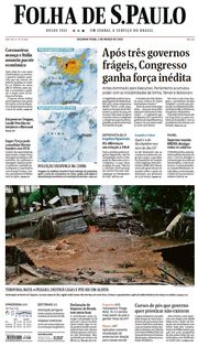 Capa do Jornal Folha de S. Paulo Edição 2020-03-02