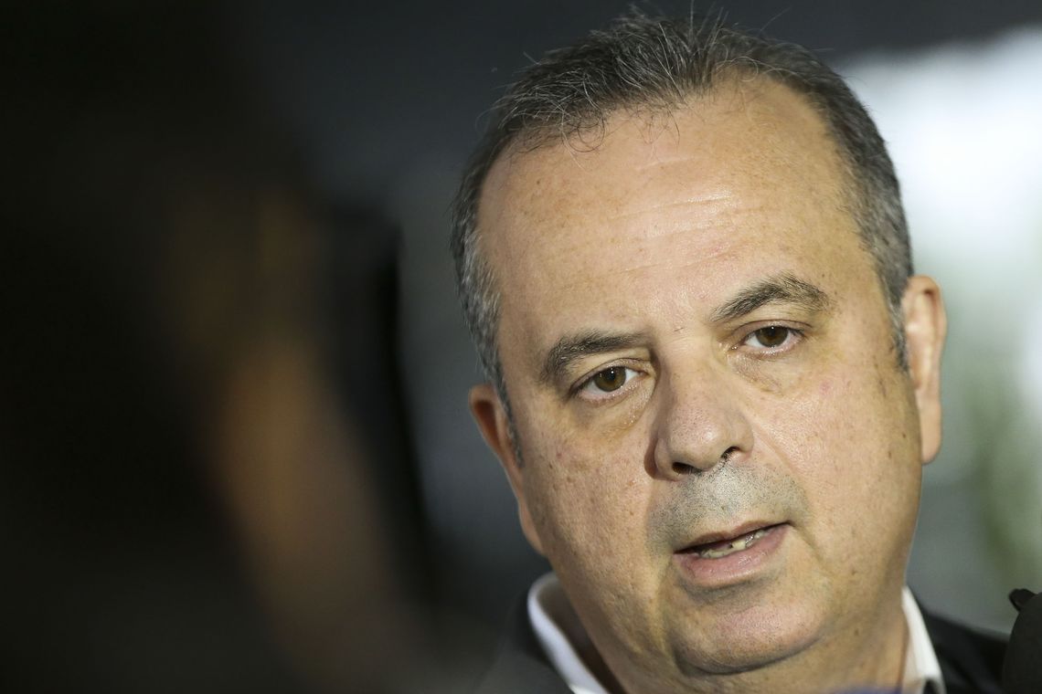 Marcelo Camargo/Agência Brasil O secretário Especial de Previdência e Trabalho, Rogério Marinho, durante entrevista após reunião com o ministro da Justiça, Sérgio Moro.