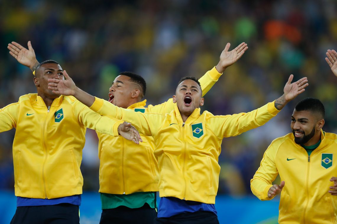 Fernando Frazão/Agência Brasil Rio de Janeiro - Brasil vence Alemanha e conquista primeiro ouro olímpico do futebol (Fernando Frazão/Agência Brasil)