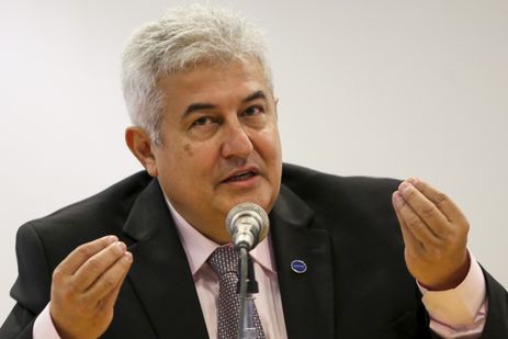  O ministro da Ciência, Tecnologia, Inovações e Comunicações, Marcos Pontes, apresenta o novo presidente do Conselho Nacional de Desenvolvimento Científico e Tecnológico (CNPq), João Luiz Filgueiras de Azevedo.