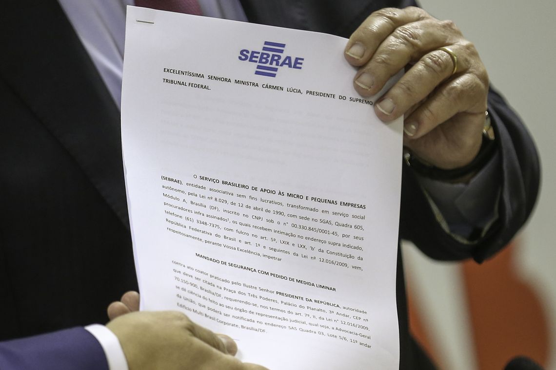 Fabio Rodrigues Pozzebom/Agência Brasil O Serviço Brasileiro de Apoio às Micro e Pequenas Empresas (Sebrae) ingressou com um mandado de segurança no Supremo Tribunal Federal (STF) contra a medida provisória que criou a Agência Brasileira de Museus (Abram).