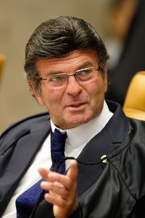 Rosinei Coutinho/SCO/STF Brasília - Ministro Luiz Fux durante sessão do Supremo Tribunal Federal (STF) para decidir se parlamentares podem ser afastados do mandato (Rosinei Coutinho/SCO/STF)
