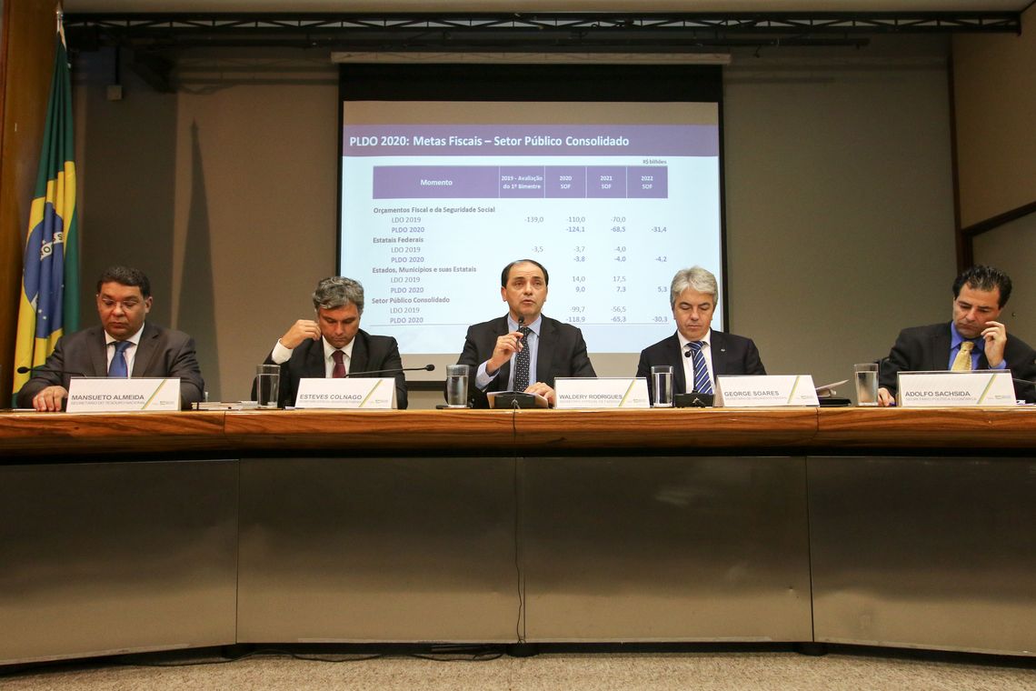 Fabio Rodrigues Pozzebom/Agência Brasil O secretário especial de Fazenda do Ministério da Economia, Waldery Rodrigues, apresenta o projeto da proposta da Lei de Diretrizes Orçamentárias (LDO) de 2020.