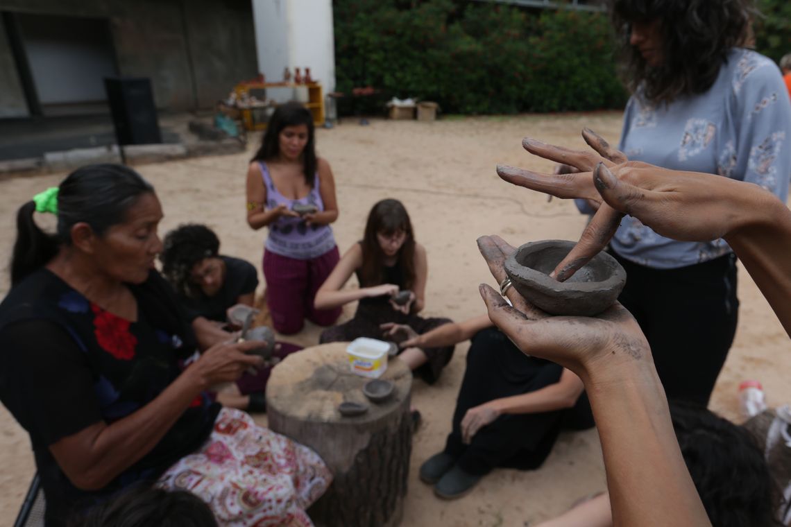 Fabio Rodrigues Pozzebom/Agência Brasil Brasília - Atividades do Projeto Culturas Vivas, no Memorial dos Povos Indígenas, que visam a valorizar as expressões culturais e artísticas dos povos indígenas do Brasil (Fabio Rodrigues Pozzebom/Agência Brasil)