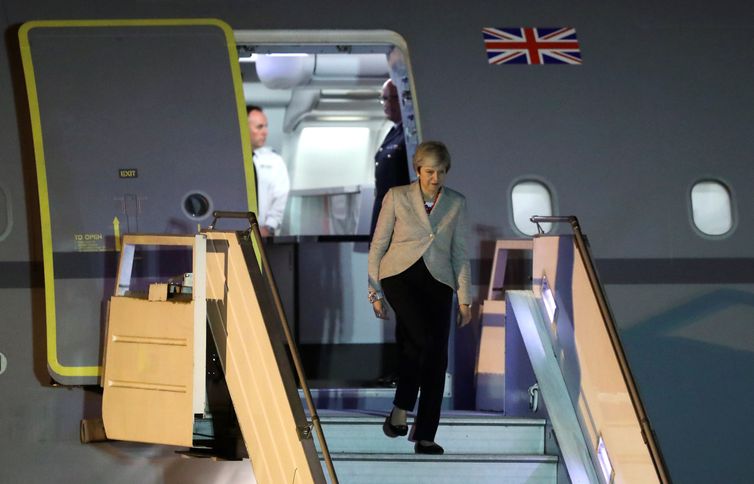 Britain&#039;s Prime Minister Theresa May arrives ahead of the G20 leaders summit in Buenos Aires, Argentina November 29, 2018. REUTERS/Martin Acosta