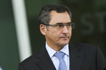 O ministro da Fazenda, Eduardo Guardia, chega para reunião-almoço com o presidente do Supremo Tribunal Federal (STF), Dias Toffoli, e demais ministros, no STF.