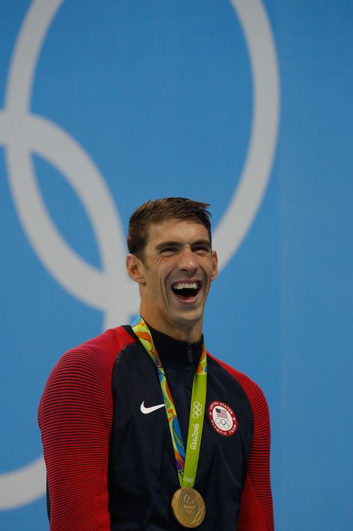 Fernando Frazão/Agência Brasil Rio de Janeiro - Michael Phelps, dos Estados Unidos, ganha sua 20ª medalha de ouro olímpica, nos 200m nado borboleta, nos Jogos Rio 2016. (Fernando Frazão/Agência Brasil)