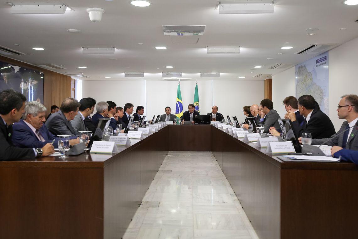 Presidente da RepÃºblica, Jair Bolsonaro, durante ReuniÃ£o do Conselho de Governo