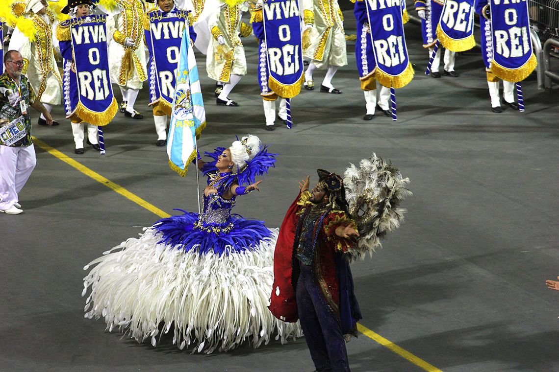 Divulgação/LigaSP São Paulo – Escola de samba Império de Casa Verde no segundo dia de desfile das escolas de samba paulistanas do Grupo Especial (Divulgação/LigaSP)