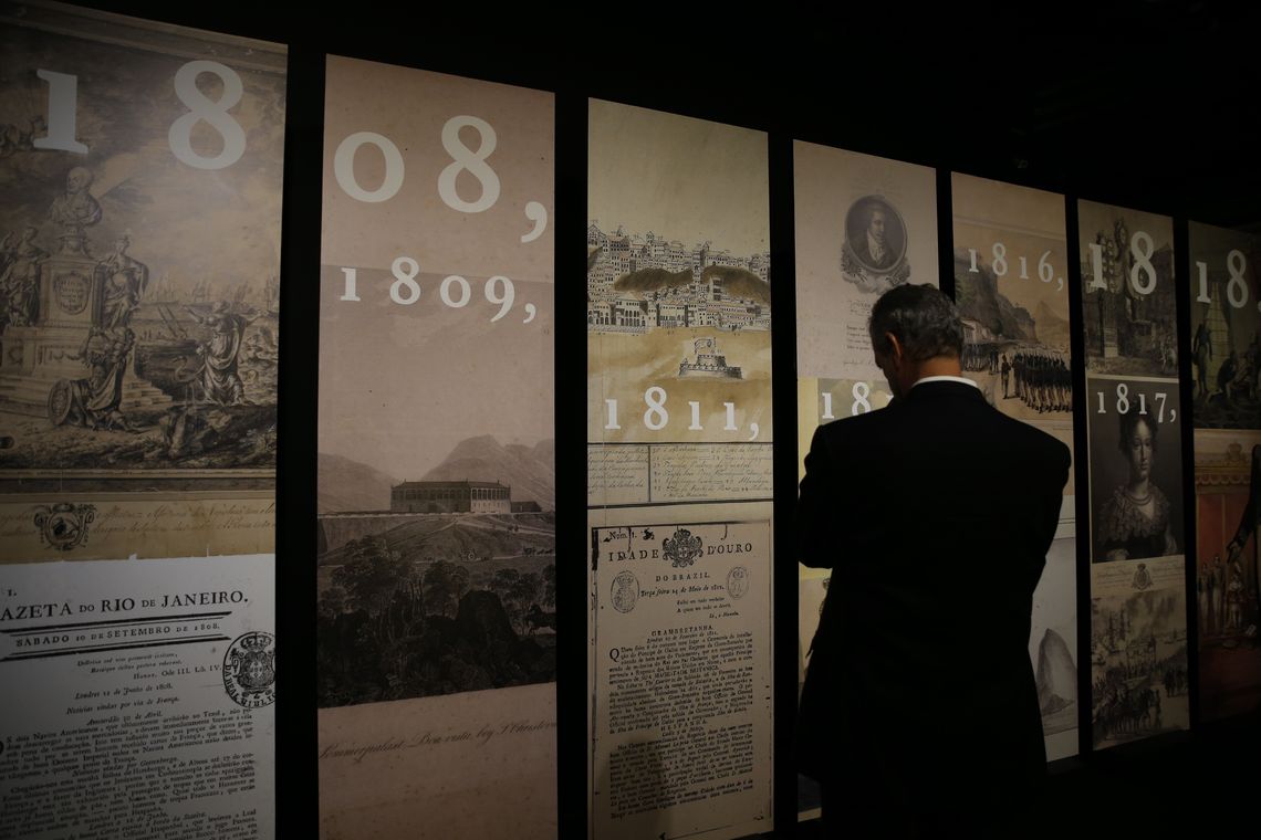 Fernando Frazão/Agência Brasil A Fundação Biblioteca Nacional (FBN) abre a exposição 1808 a 1818, A construção do reino do Brasil, dando início às comemorações dos 200 anos da Independência do Brasil.
