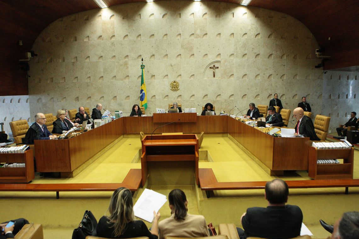 Carlos Moura/SCO/STF Brasília - Plenário do Supremo Tribunal Federal (STF) durante sessão para julgamento sobre imunidade parlamentar de deputados estaduais (Carlos Moura/SCO/STF)