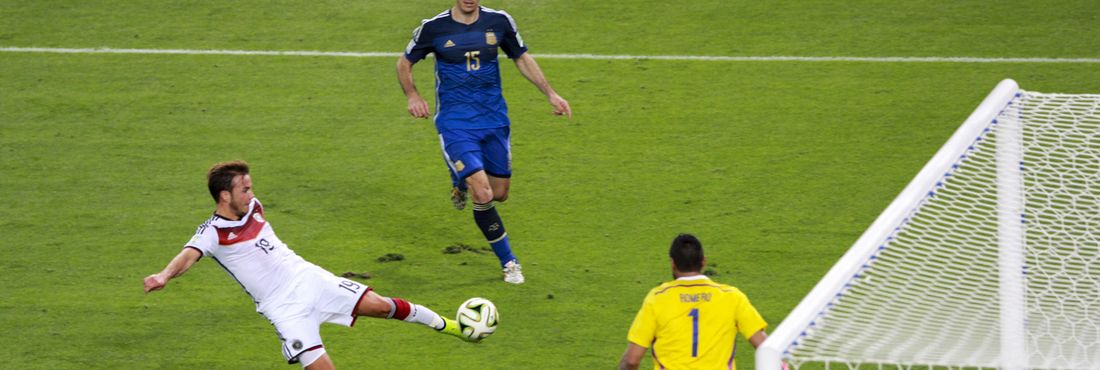 Gol do título alemão na Copa do Mundo do Brasil