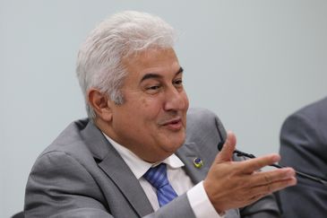 Fabio Rodrigues Pozzebom/Agência Brasil O ministros da Ciência, Tecnologia, Inovações e Comunicações (MCTIC), Marcos Pontes,durante cerimônia de assinatura do acordo de cooperação técnica, para instalação da Câmara do Agro 4.0