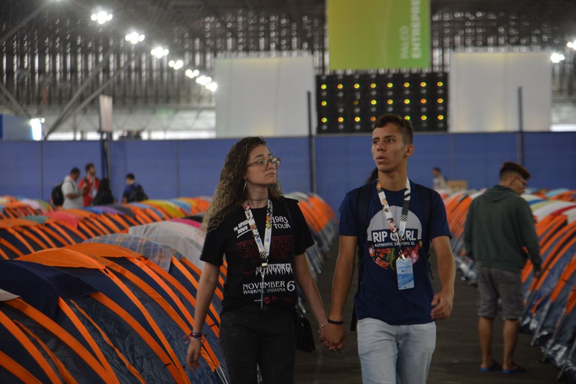 Rovena Rosa/Agência Brasil São Paulo - São esperados 12 mil campuseiros, que acampam no evento, e 100 mil visitantes na 11ª Campus Party Brasil (Rovena Rosa/Agência Brasil)