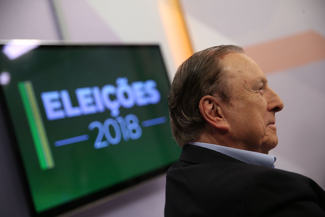 Marcello Casal jr/Agência Brasil A Empresa Brasil de Comunicação (EBC) entrevista o candidato à Presidência da República pelo DC, José Maria Eymael. Ele é o oitavo a participar da série de entrevistas da EBC com presidenciáveis.