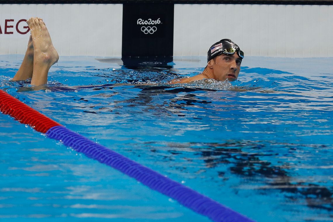Fernando Frazão/Agência Brasil Rio de Janeiro - Michael Phelps, dos Estados Unidos, ganha sua 20ª medalha de ouro olímpica, nos 200m nado borboleta, nos Jogos Rio 2016. (Fernando Frazão/Agência Brasil)