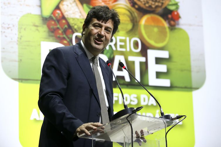 O ministro da Saúde, Luiz Henrique Mandetta, participa da abertura do Correio Debate Doenças Crônicas não Transmissíveis relacionadas à alimentação não saudável: Câncer, Obesidade, Diabetes, Hipertensão.