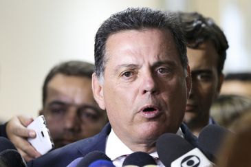 Goiânia - O governador de Goiás, Marconi Perillo, dá entrevista coletiva após reunião com a presidente do Supremo Tribunal Federal (STF) e do Conselho Nacional de Justiça (CNJ), ministra Cármen Lúcia (Marcelo Camargo/Agência Brasil)