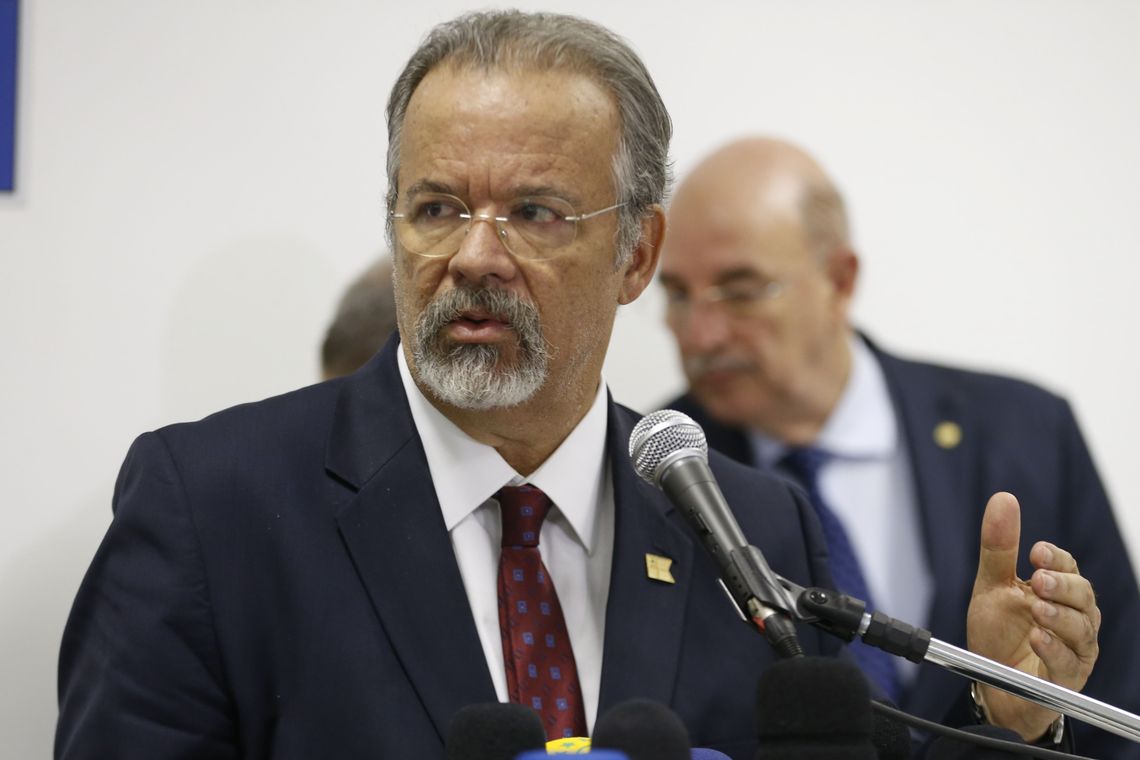 Tomaz Silva/Agência Brasil Rio de Janeiro - O ministro da Defesa, Raul Jungmann, fala após reunião no Palácio Guanabara para discutir segurança pública no Rio de Janeiro (Tomaz Silva/Agência Brasil)