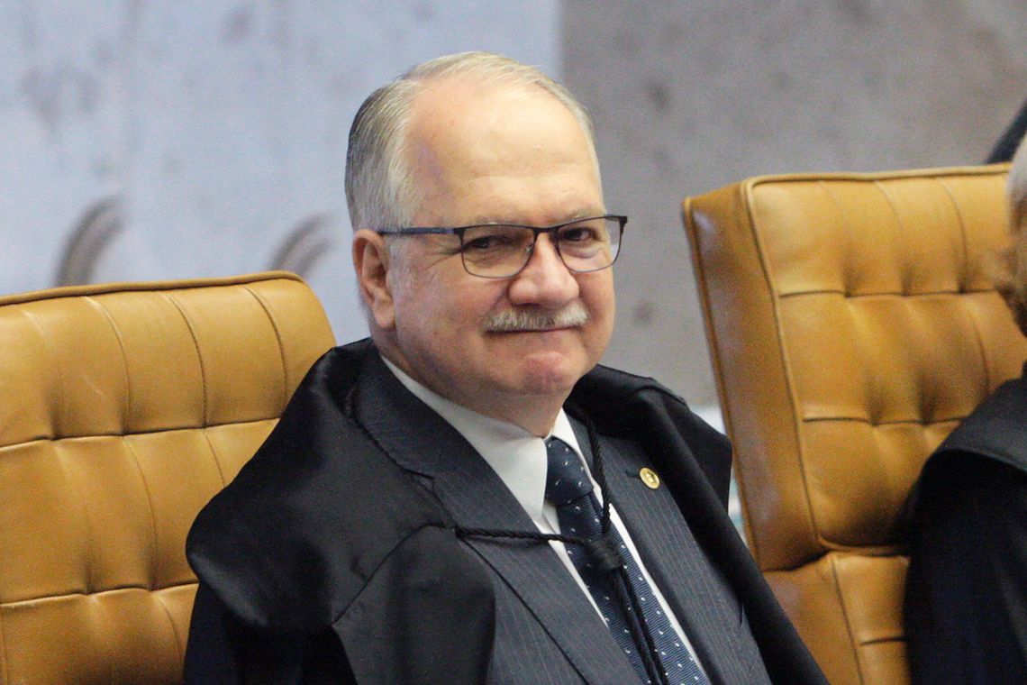 Carlos Moura/SCO/STF Brasília - Ministro Edson Fachin durante sessão do Supremo Tribunal Federal (STF) para decidir sobre afastamento de parlamentares (Carlos Moura/SCO/STF)
