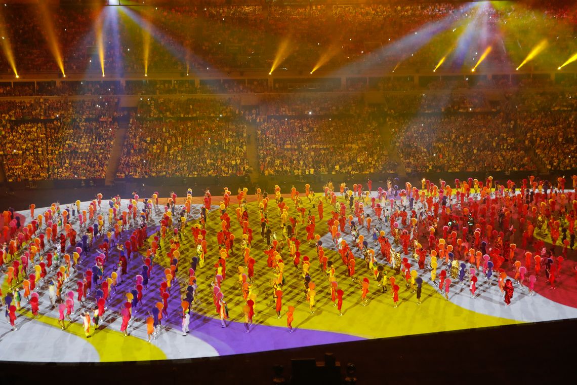 Fernando Frazão/Agência Brasil Rio de Janeiro - Cerimônia de abertura dos Jogos Olímpicos Rio 2016 no Estádio do Maracanã. (Fernando Frazão/Agência Brasil)