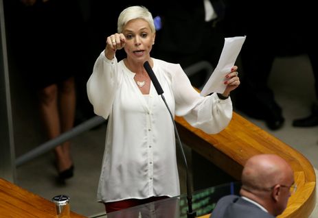Wilson Dias/Agência Brasil/Agência Brasil Brasília - Cristiane Brasil dá sua mensagem na sessão plenária para eleição do novo presidente da Câmara dos Deputados (Wilson Dias/Agência Brasil)