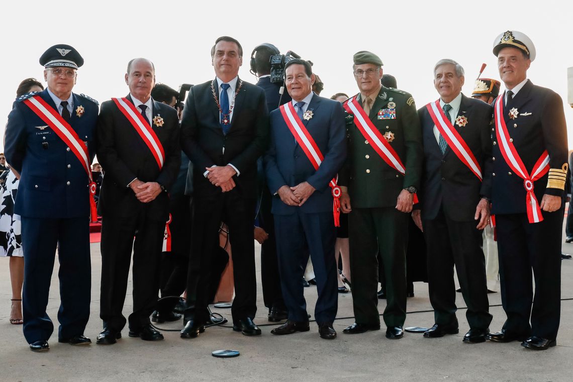 Alan Santos/PR Presidente, Jair Bolsonaro, participa da solenidade de Condecoração de Comendas da Ordem do Mérito Judiciário do Trabalho.