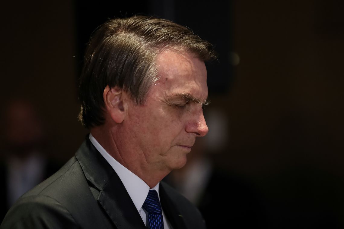 Marcos Corrêa/PR O presidente Jair Bolsonaro durante almoço de Encontro do Conselho Interdenominacional de Ministros Evangélicos do Brasil.