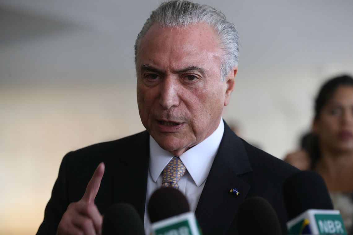 Valter Campanato/Agência Brasil Brasília - Presidente Michel Temer fala à imprensa no Palácio Itamaraty (Valter Campanato/Agência Brasil)