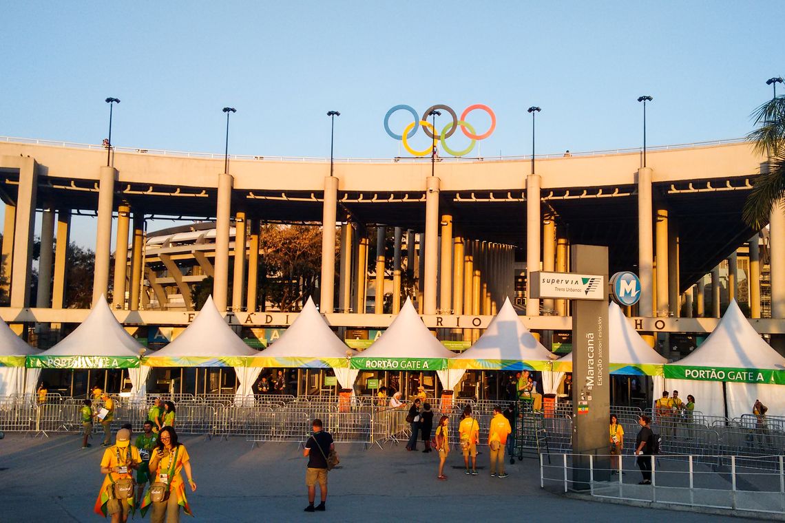 Marcelo Brandão/Agência Brasil Rio de Janeiro - Movimento na entrada do Estádio do Maracanã, palco da cerimônia de abertura dos Jogos Olímpicos (Marcelo Brandão/Agência Brasil)