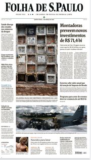 Capa do Jornal Folha de S. Paulo Edição 2024-03-07