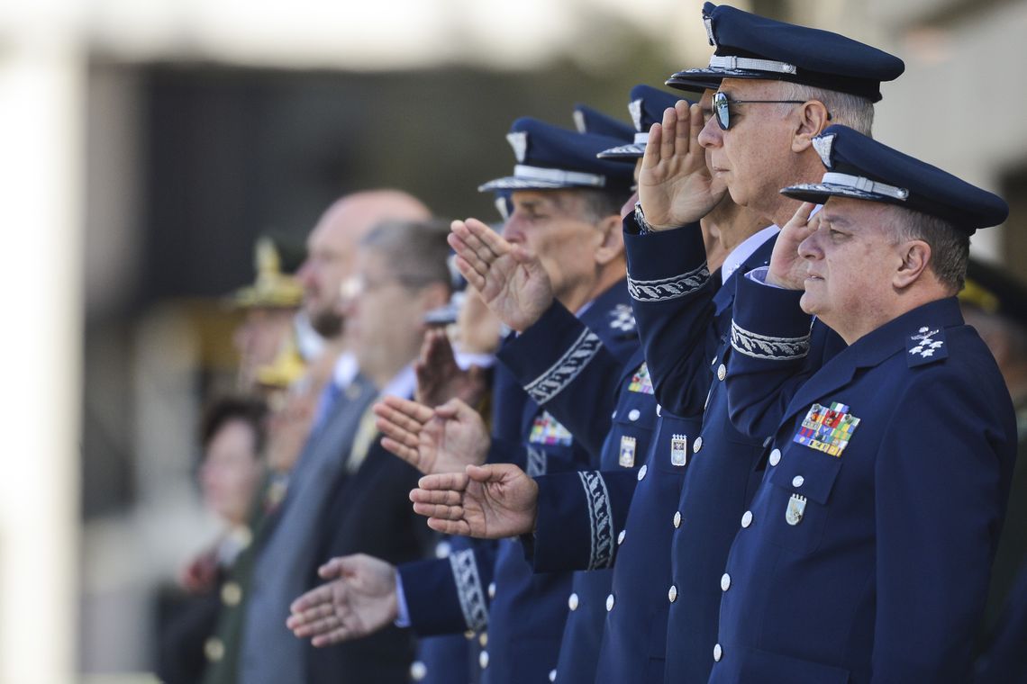 Marcelo Camargo/Agência Brasil O ministro do Gabinete de Segurança Institucional, General Augusto Heleno, durante evento comemorativo dos 146 anos de nascimento de Alberto Santos-Dumont, Patrono da Aeronáutica e Pai da Aviação.