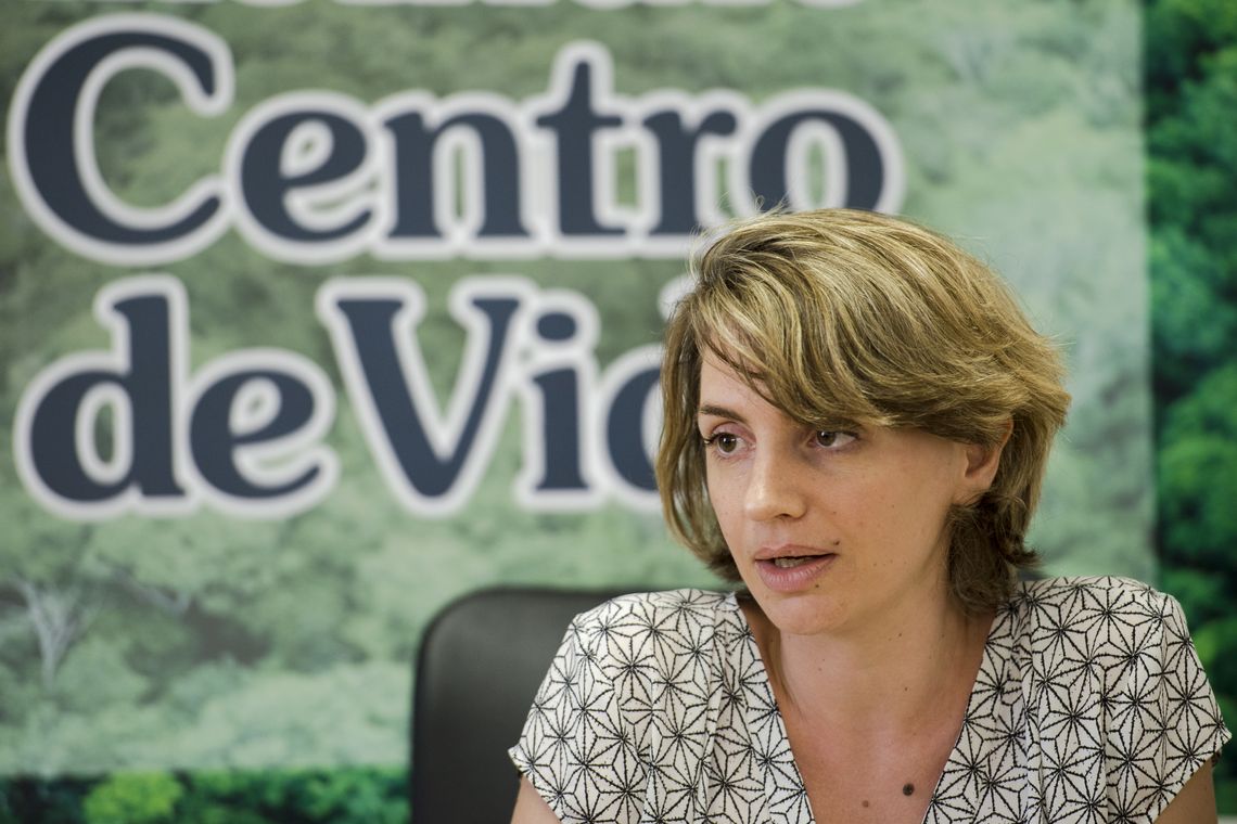 Marcelo Camargo/Agência Brasil A vice-diretora do Instituto Centro de Vida (ICV), Alice Thuault, em entrevista à Agência Brasil (Marcelo Camargo/Agência Brasil)