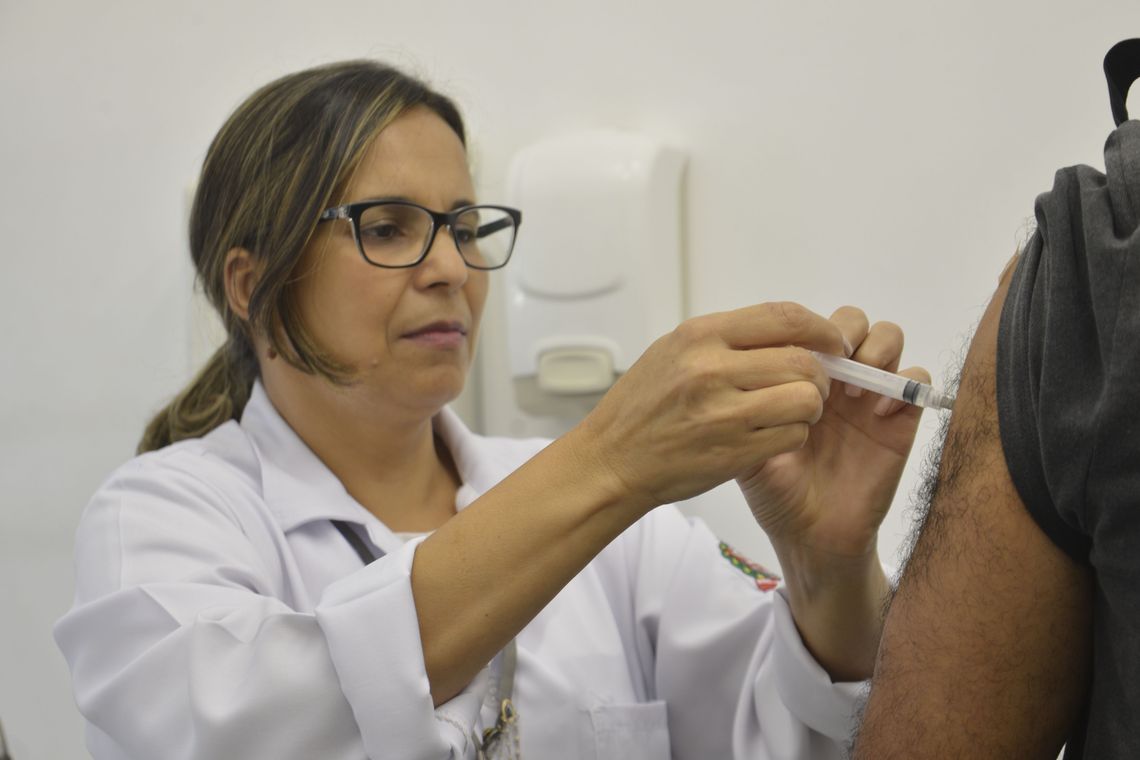 Campanha Nacional de Vacinação contra a gripe, que será realizada entre os dias 23 de abril a 1º de junho em todo paÃs, no Centro de Saúde Pinheiros, região oeste.