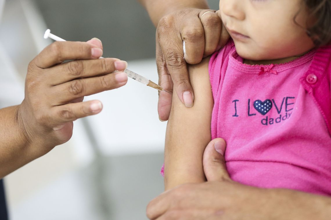 Dia D de mobilizaÃ§Ã£o da Campanha Nacional de VacinaÃ§Ã£o contra a Poliomielite e Sarampo. 