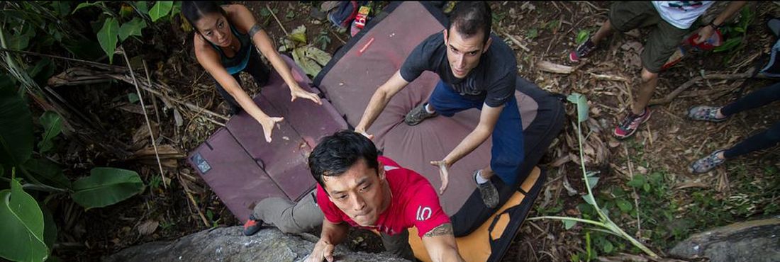 Raphael Nishimura, praticante de escalada para pessoas com deficiência Raphael Nishimura, praticante de escalada para pessoas com deficiência