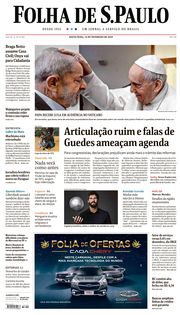 Capa do Jornal Folha de S. Paulo Edição 2020-02-14
