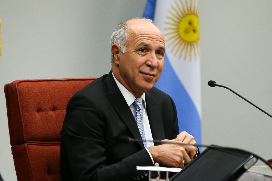 Marcelo Camargo/Agência Brasil Brasília - O presidente da Corte Suprema da Argentina, Ricardo Lorenzetti, durante a palestra Audiências Públicas, Participação Social e Implementação de Direitos Fundamentais – A experiência da Corte Suprema Argentina (Marcelo Camargo