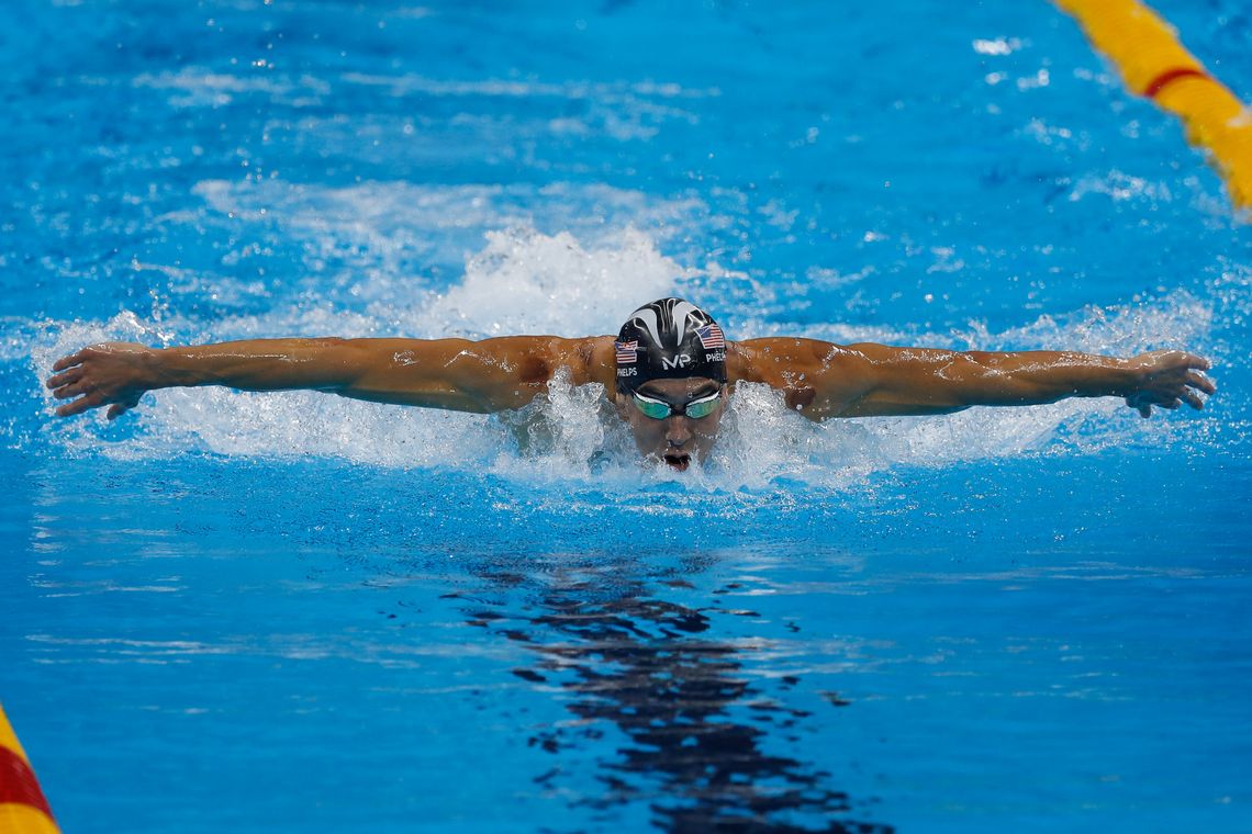 Fernando Frazão/Agência Brasil Rio de Janeiro - Michael Phelps, dos Estados Unidos, ganha sua 20ª medalha de ouro olímpica, nos 200m nado borboleta, nos Jogos Rio 2016. (Fernando Frazão/Agência Brasil)