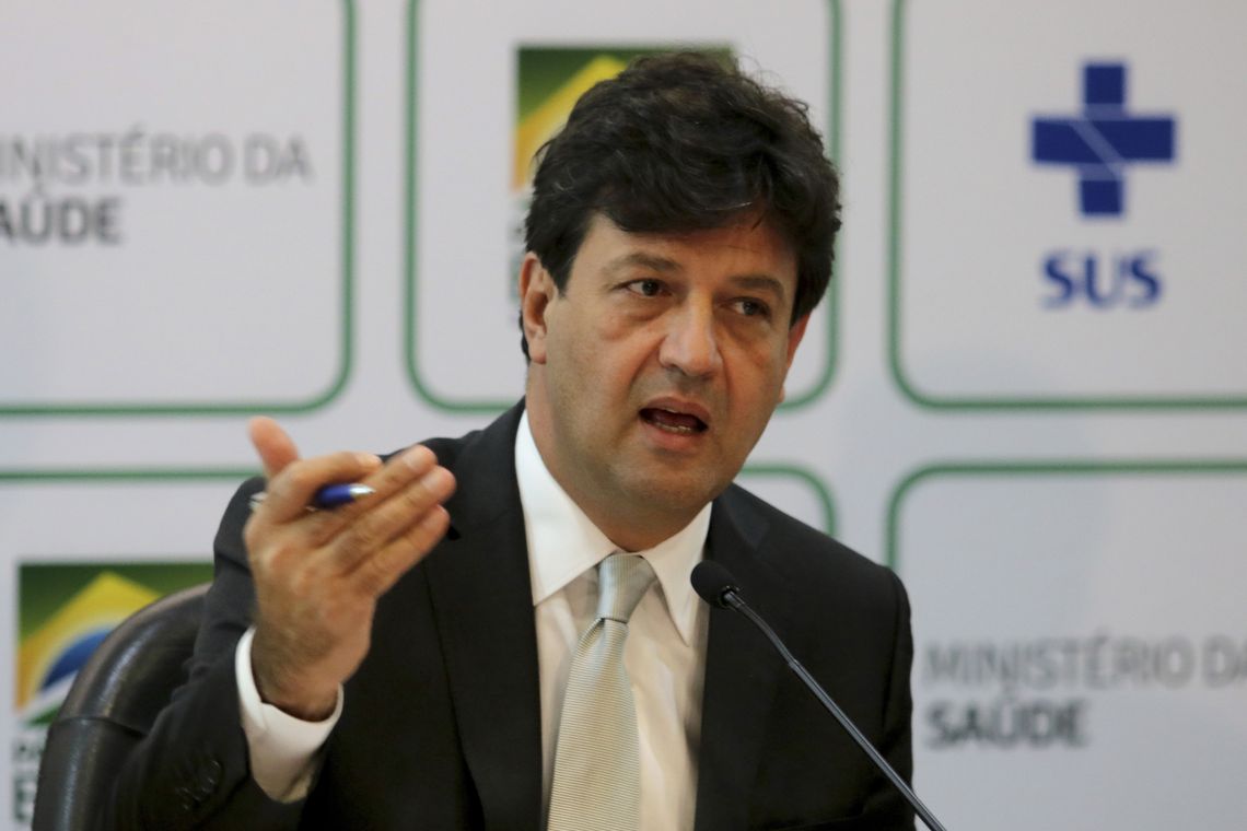 Wilson Dias/Agência Brasil O ministro da Saúde, Luiz Henrique Mandetta, participa da cerimônia de assinatura da Carta Preventiva em Relação à Semana de Prevenção à Gravidez.