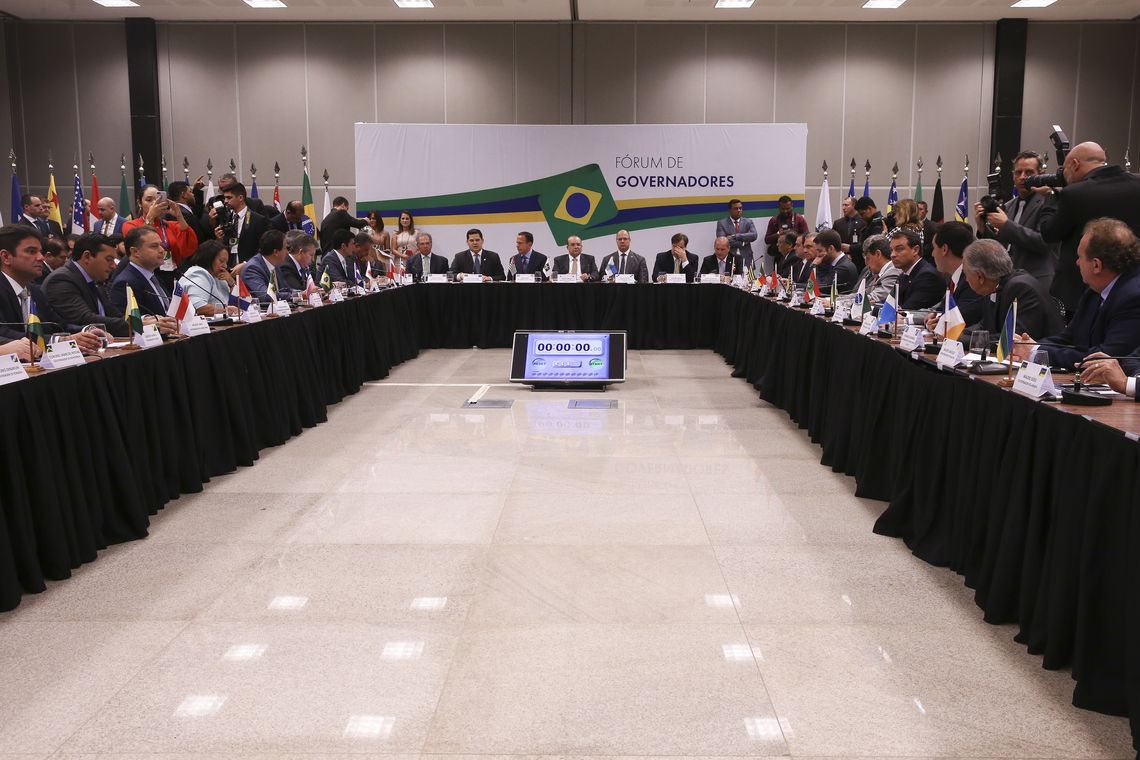 O ministro da Economia, Paulo Guedes, participa da reuniÃ£o do FÃ³rum de Governadores, no Centro Internacional de ConvenÃ§Ãµes do Brasil (CICB).